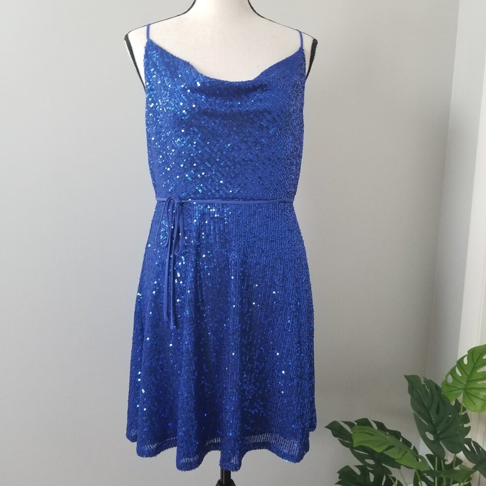 AQUA sequin mini dress M